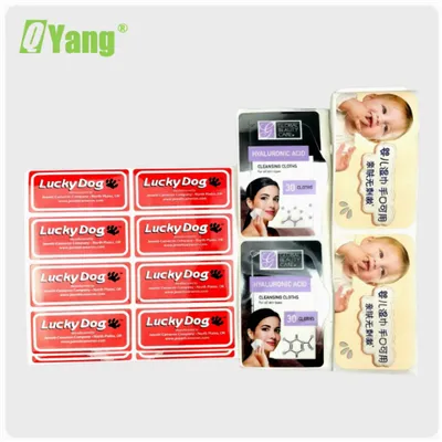 Embalaje de resistencia a la corrosión Pegatizas de etiqueta de impresión de papel autoadhesivas